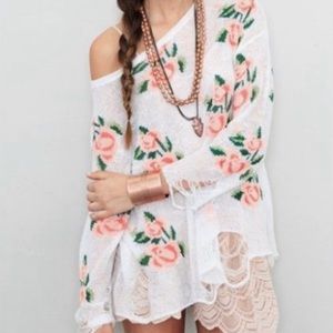 Wildfox Lennon Prairie Rose Sweater